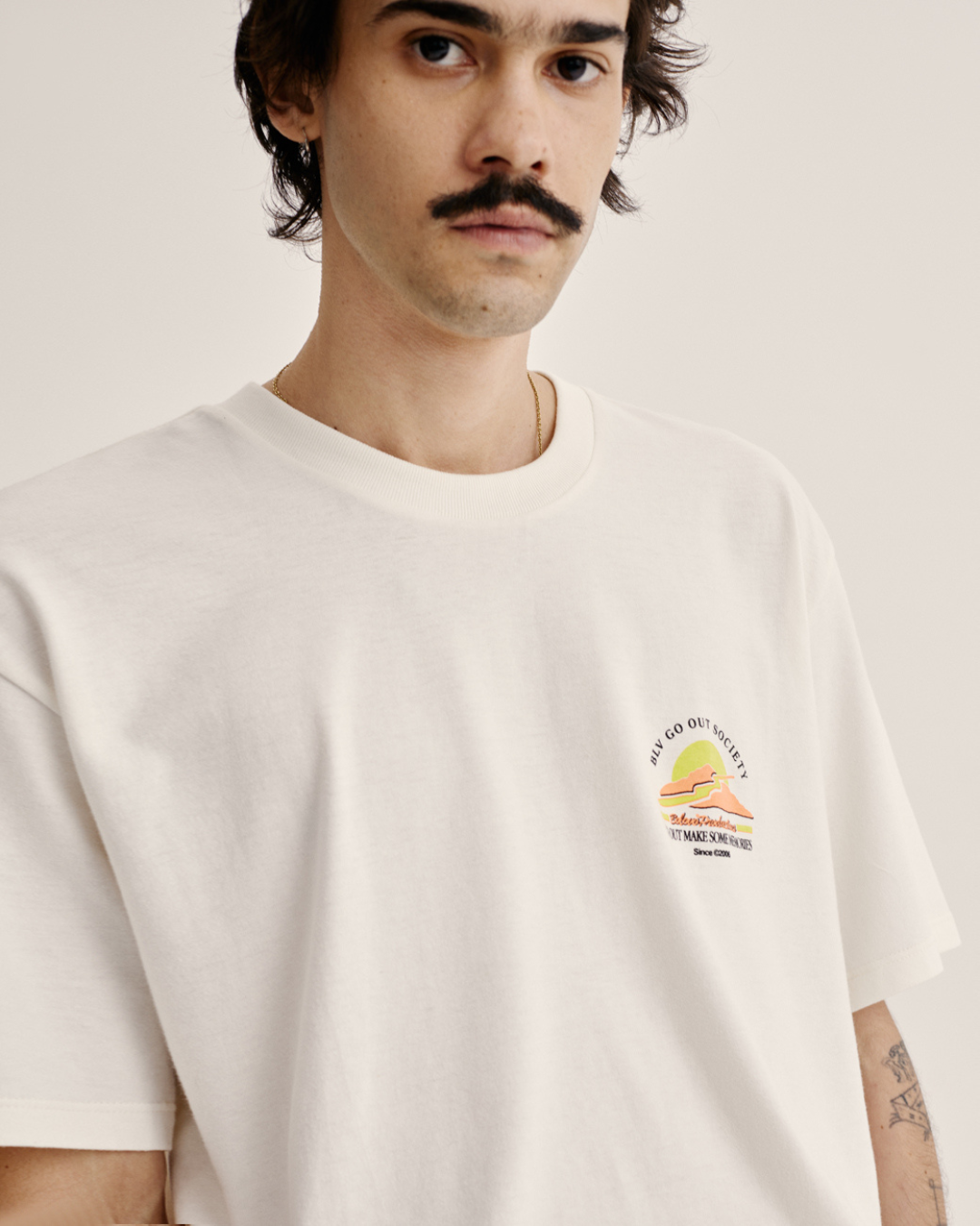 Camiseta Neon River Off White