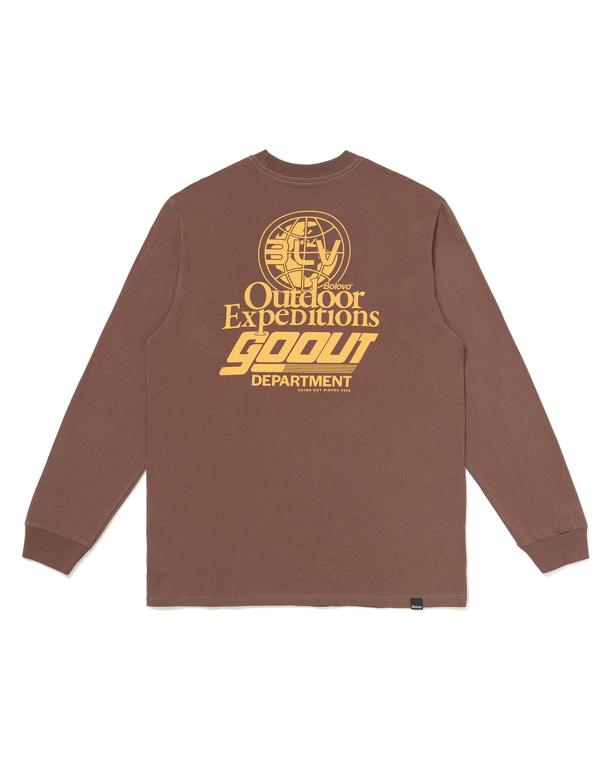Camiseta Manga Longa Expd. Dept. Marrom