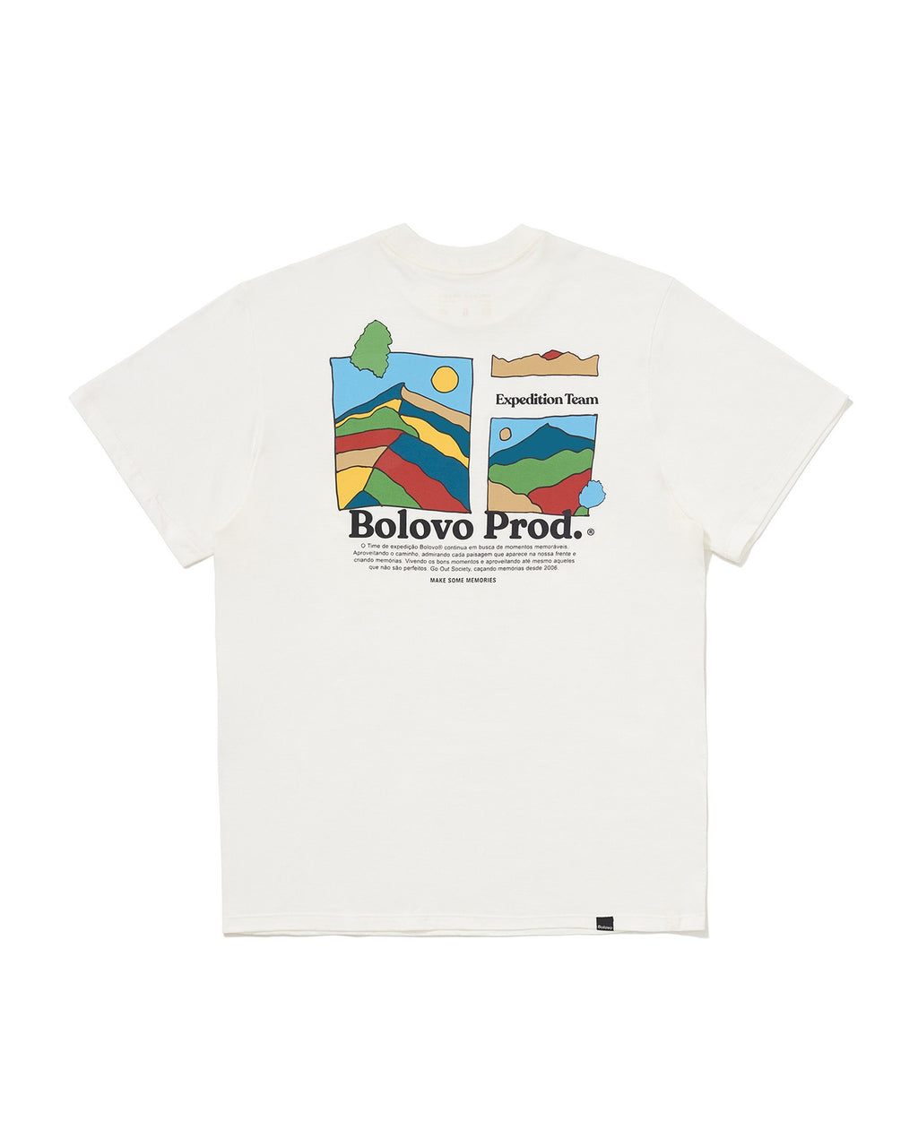 Camiseta Geographic Levels Off White