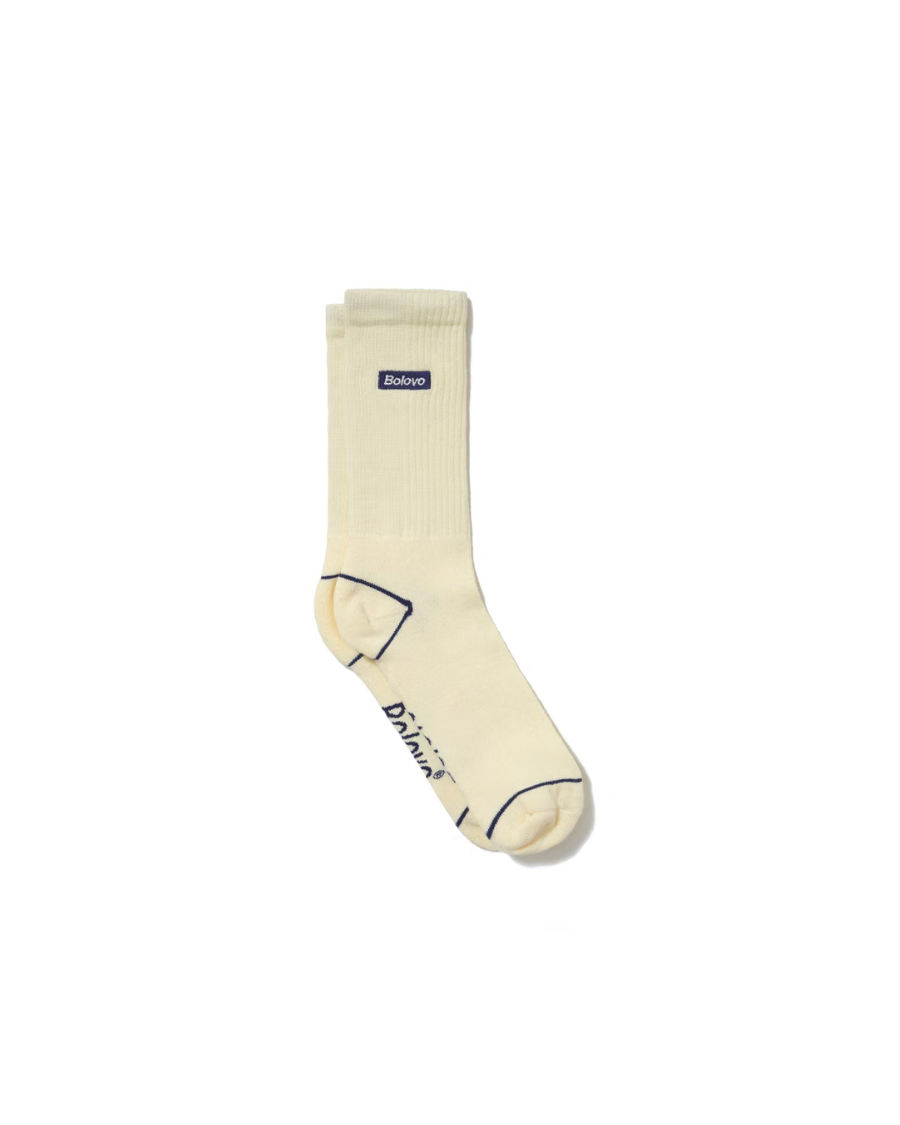 Meia BLV Linha Contraste Off White