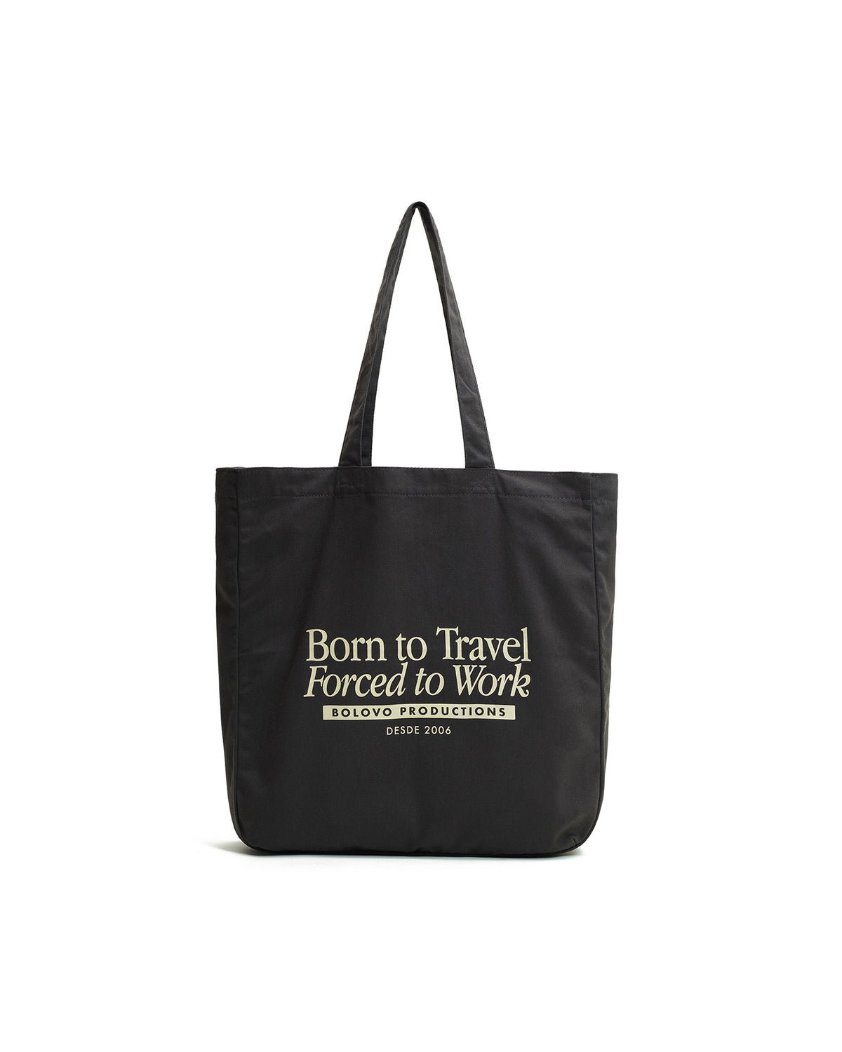 Bolsa Born To Travel Forced To Work Chumbo