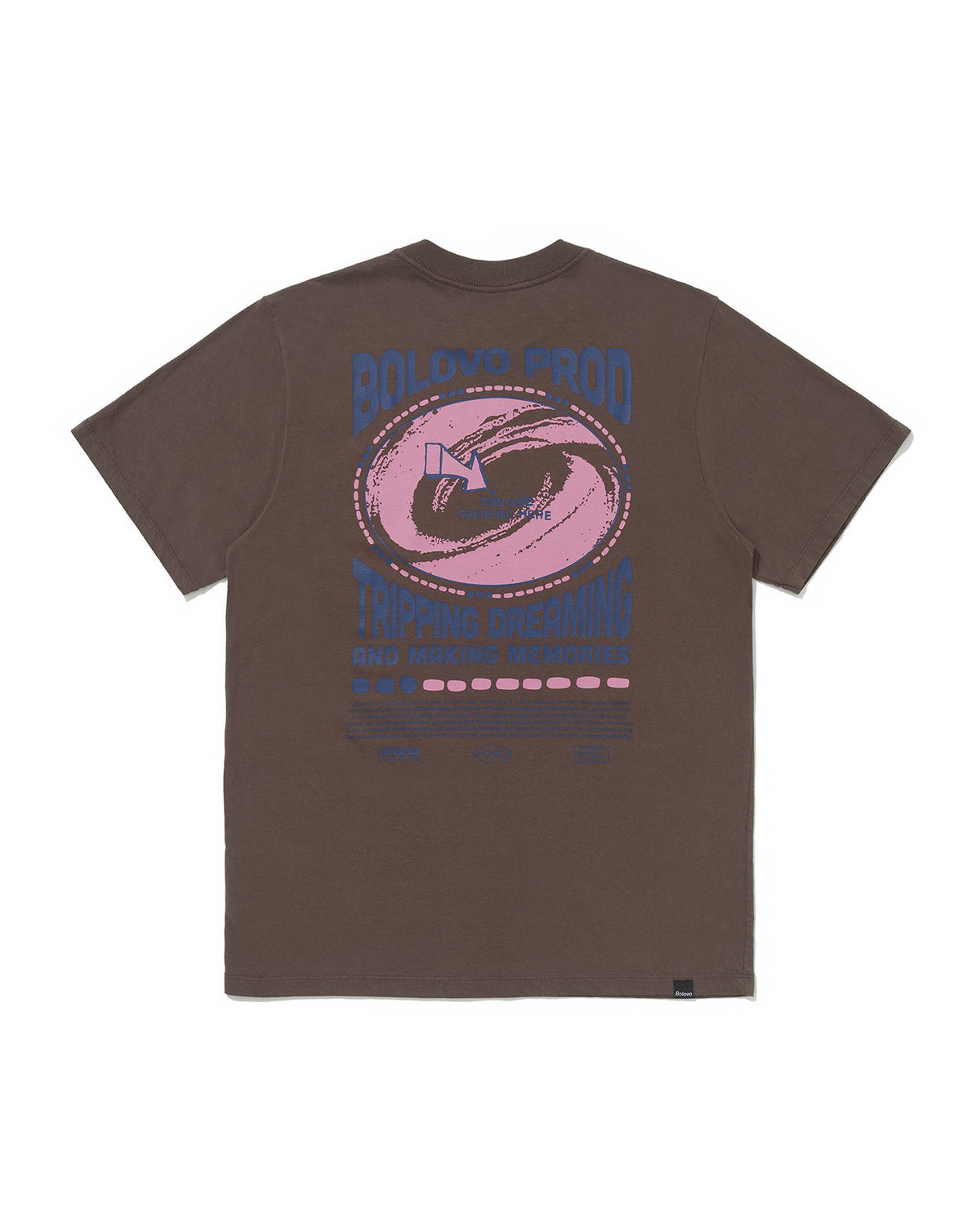 Camiseta Tripping Here Marrom