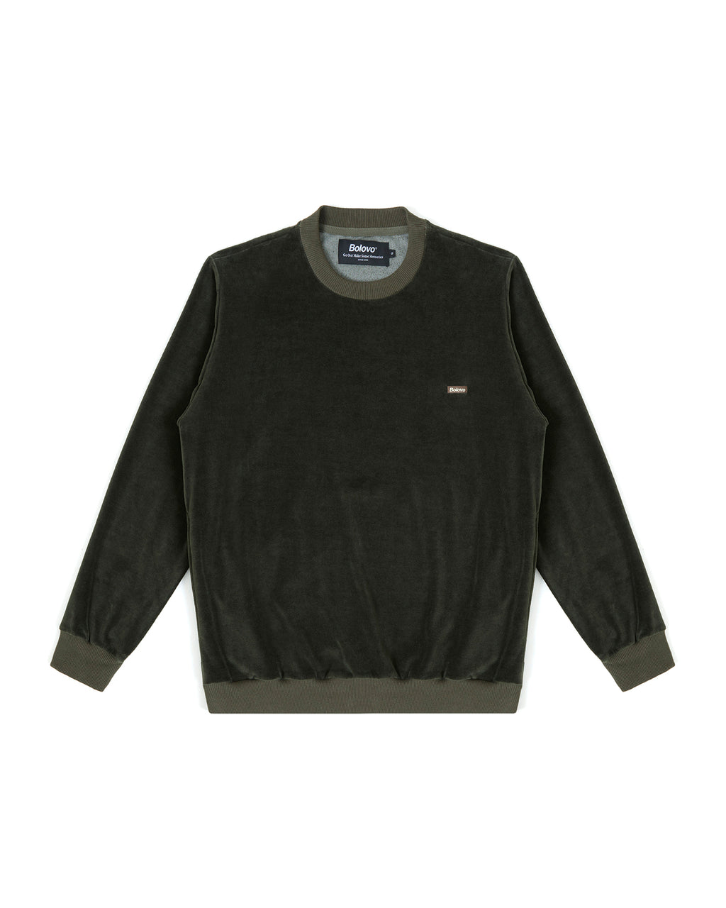 Crewneck Plush Verde Musgo