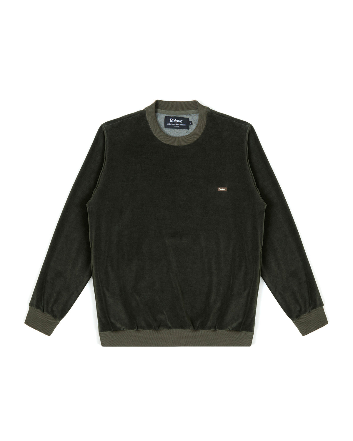 Crewneck Plush Verde Musgo