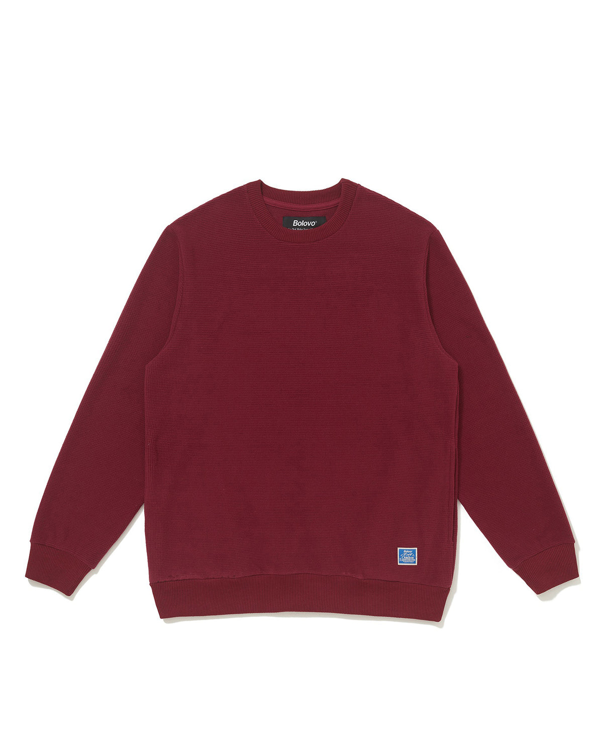 Crewneck Fleece Super Waffle Bordô
