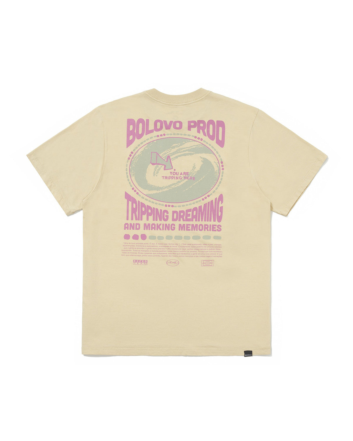 Camiseta Tripping Here Bege