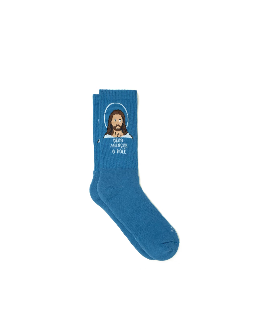 Meia Deus Abençoe o Rolê Azul