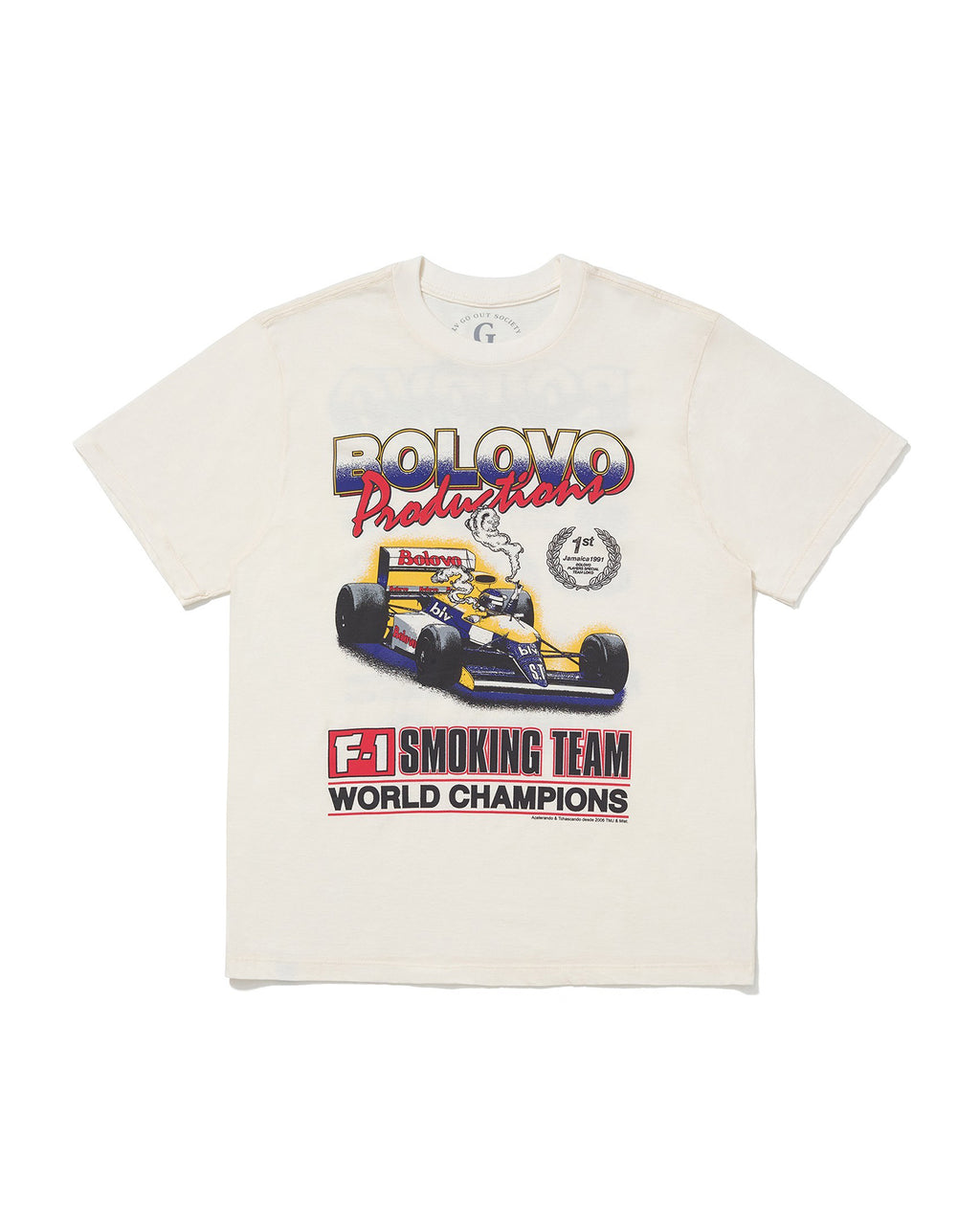 Camiseta Smoking Team Off White