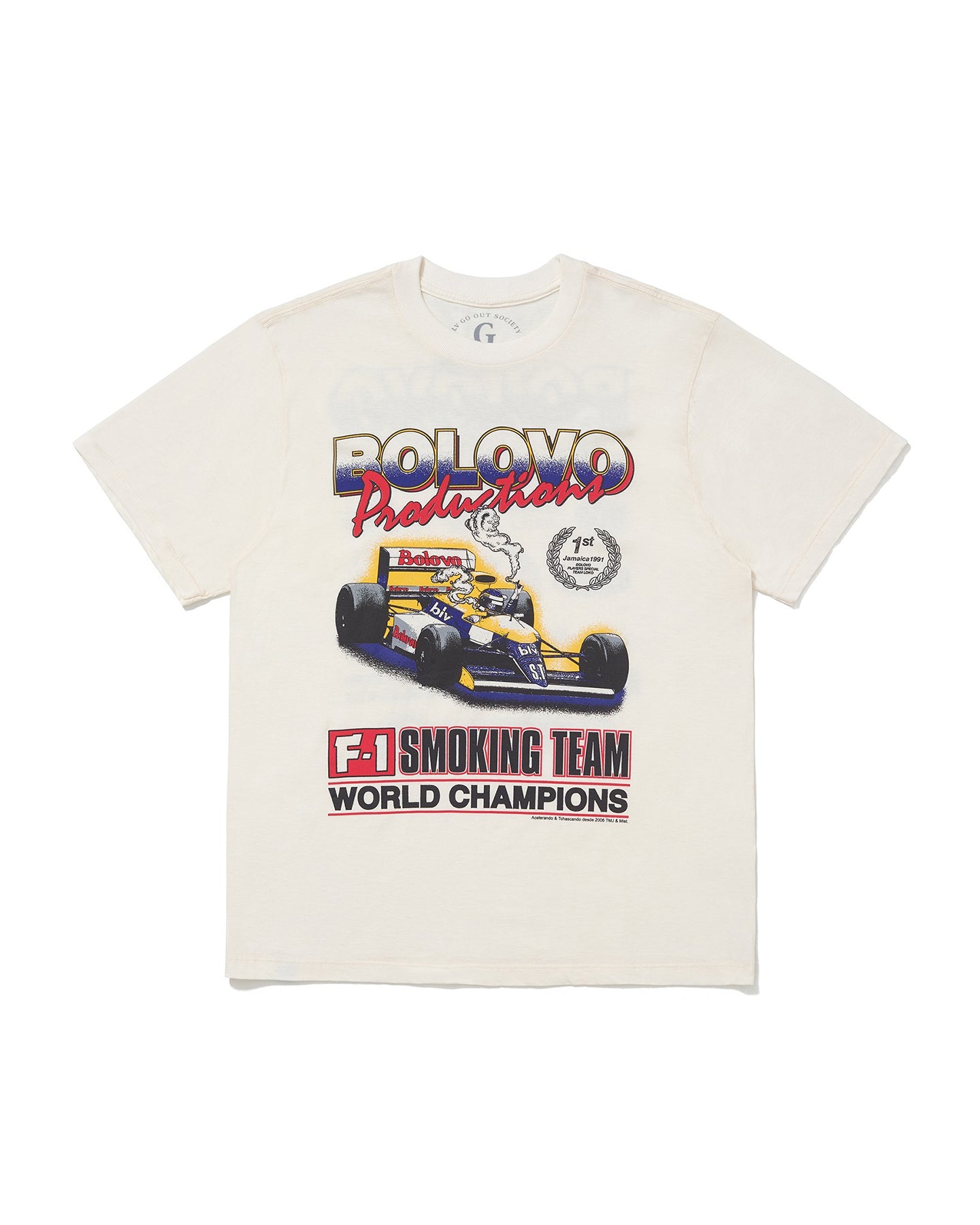 Camiseta Smoking Team Off White