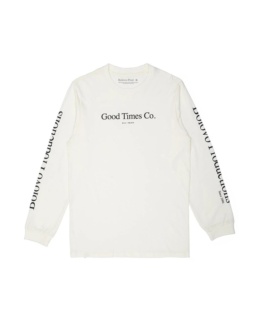 Camiseta BLV Data Manga Longa Off White
