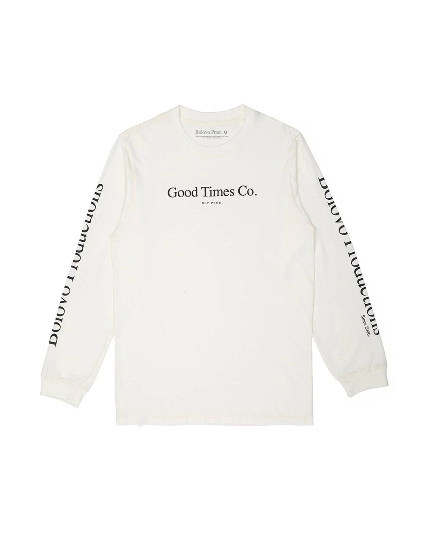 Camiseta BLV Data Manga Longa Off White