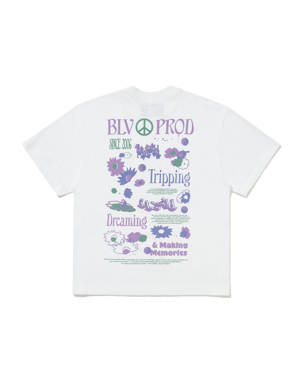 Camiseta Boxy Oversized Dreaming There Off White