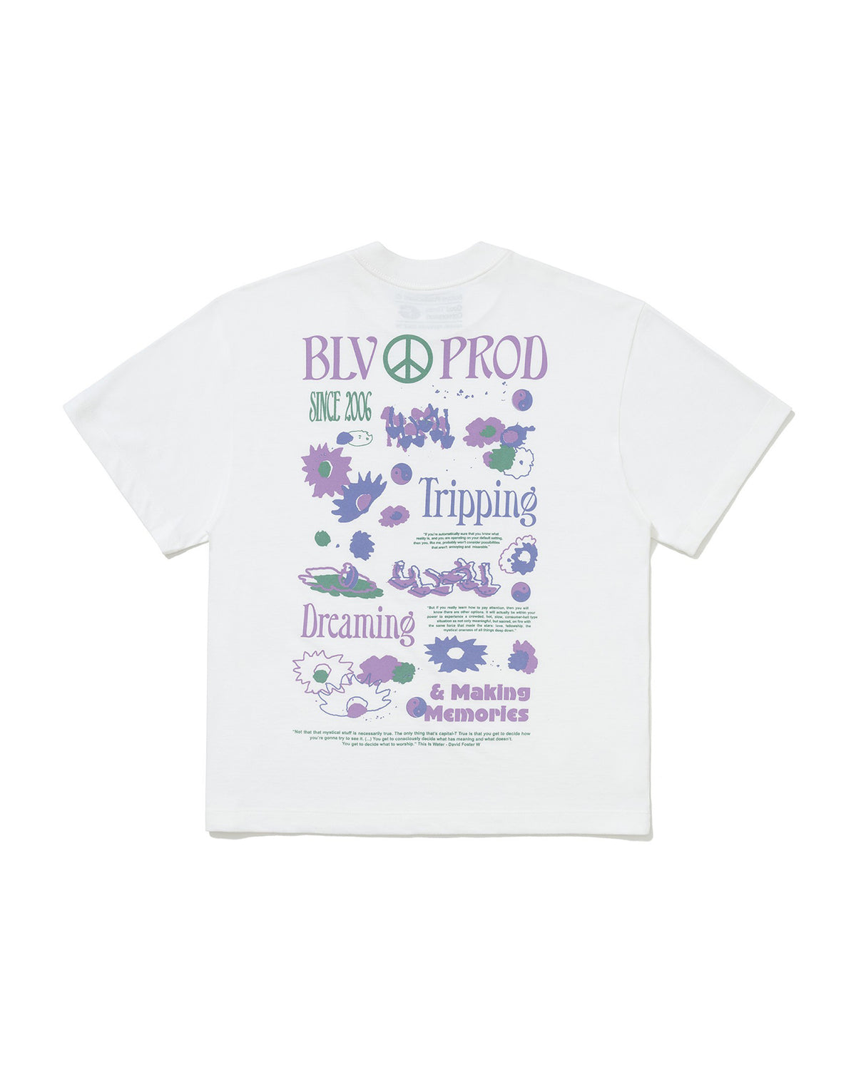 Camiseta Boxy Oversized Dreaming There Off White