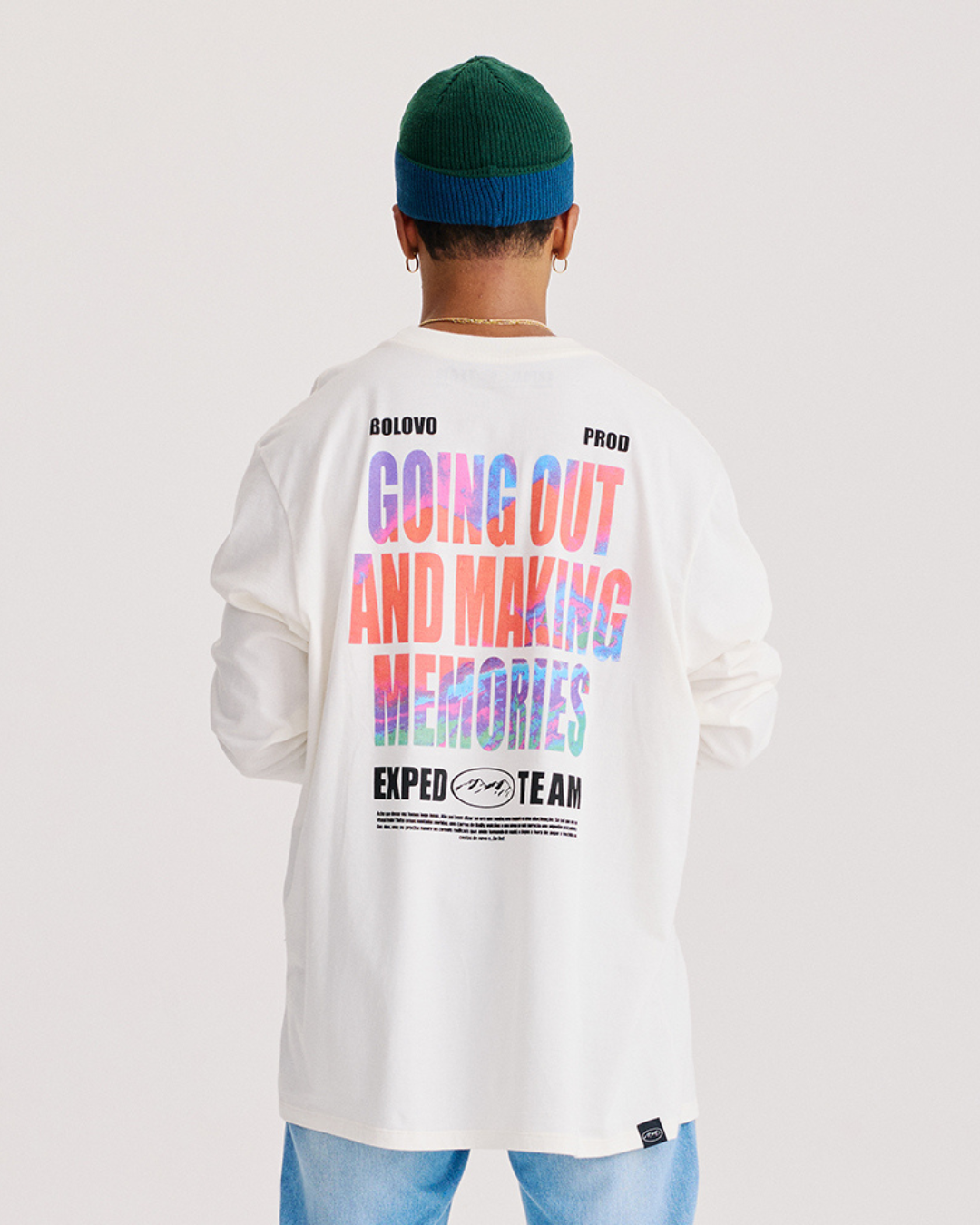 Camiseta Manga Longa Expedition Exhibition Off White