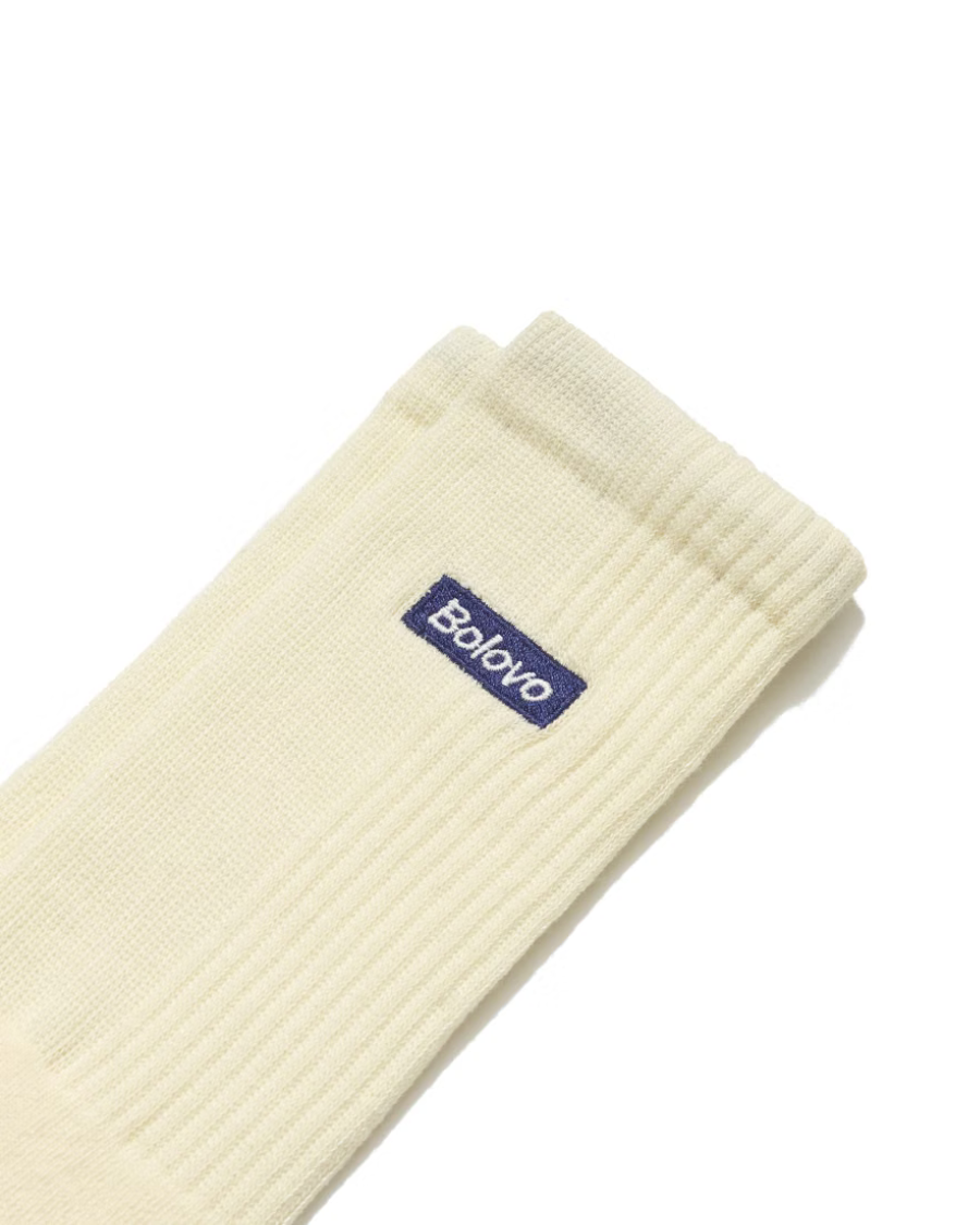 Meia BLV Linha Contraste Off White