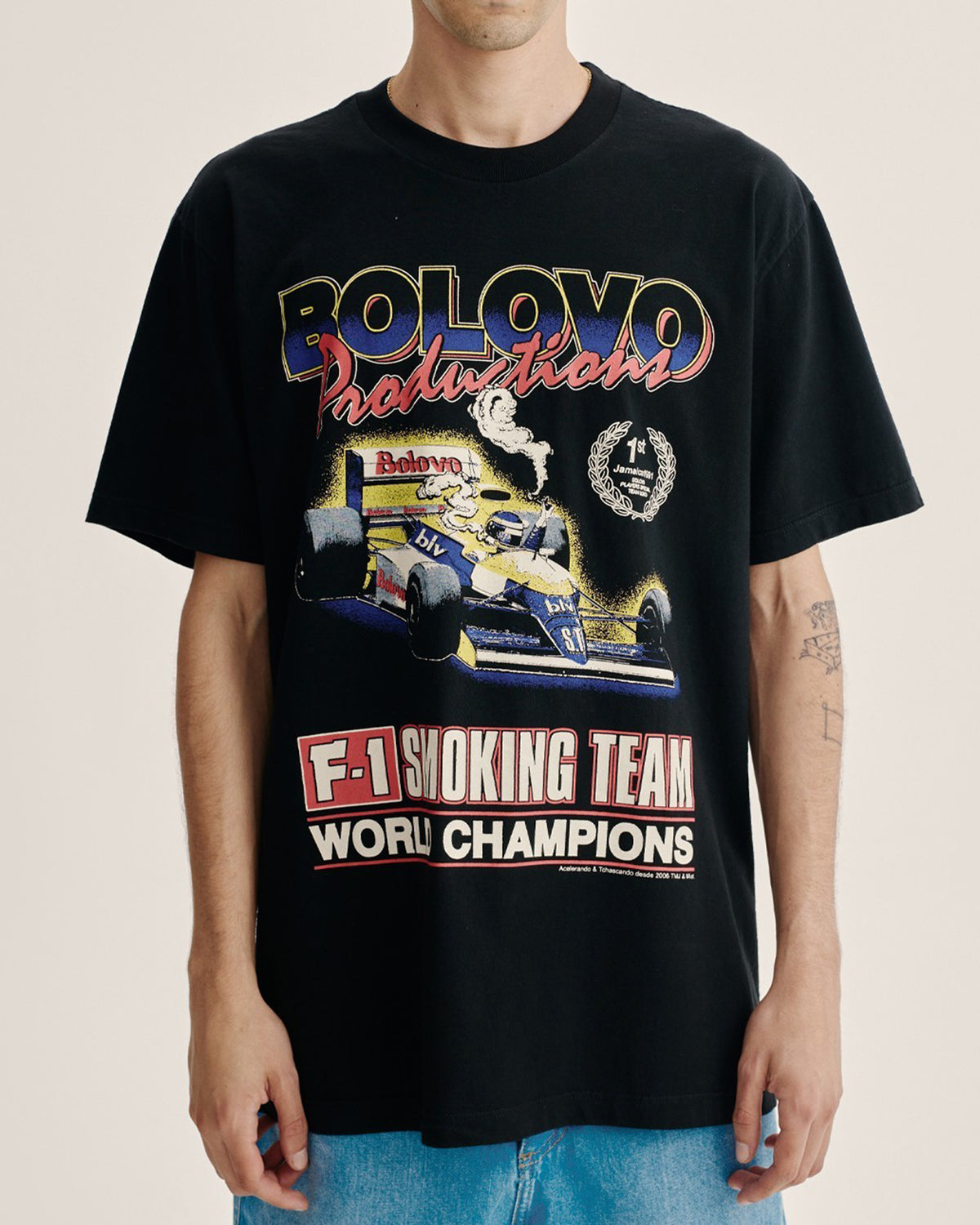 Camiseta Smoking Team Preta