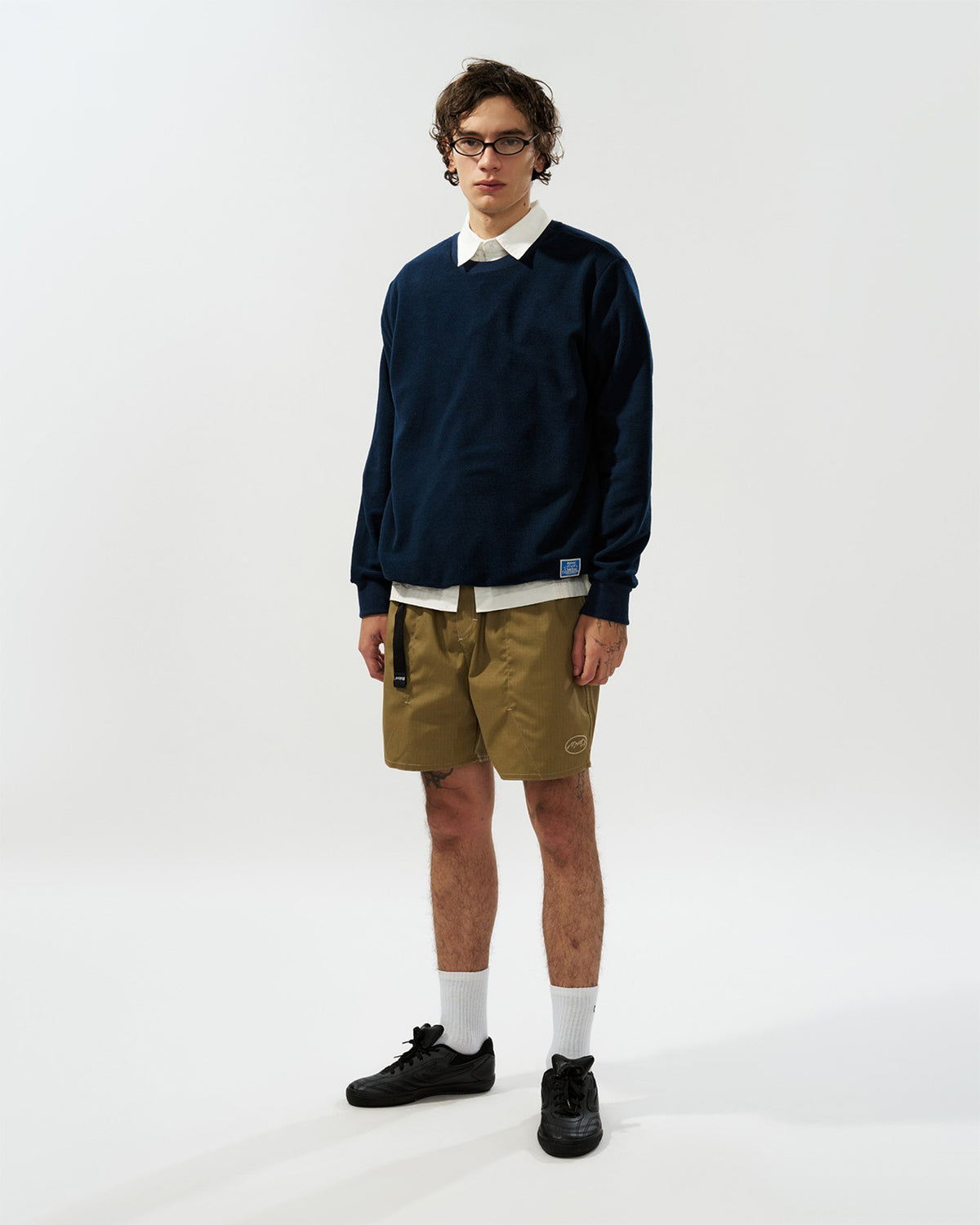 Crewneck Fleece Super Waffle Marinho