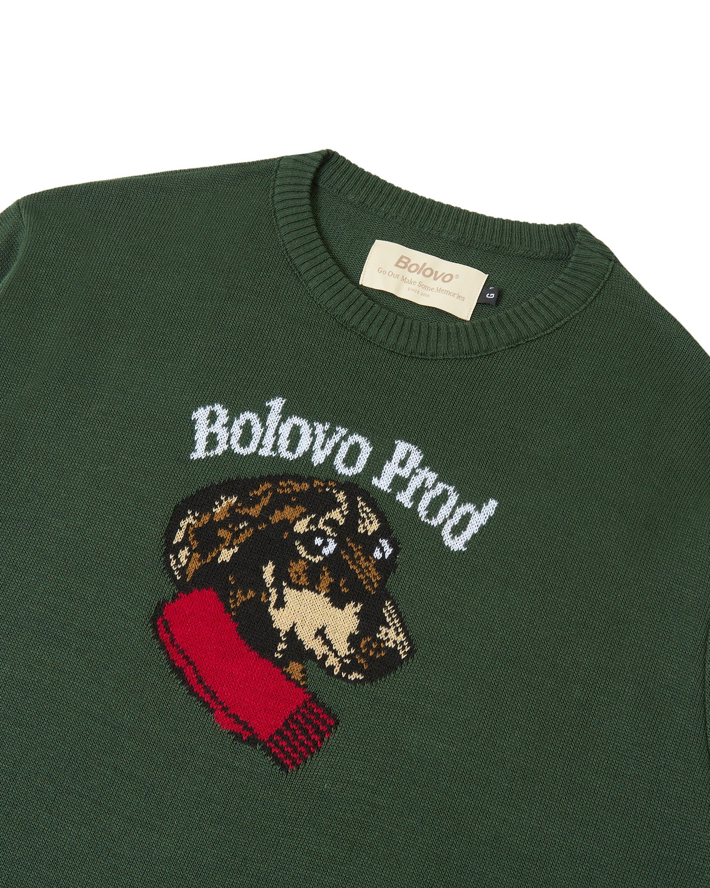 Crewneck Tricot Chefinho Portrait Verde