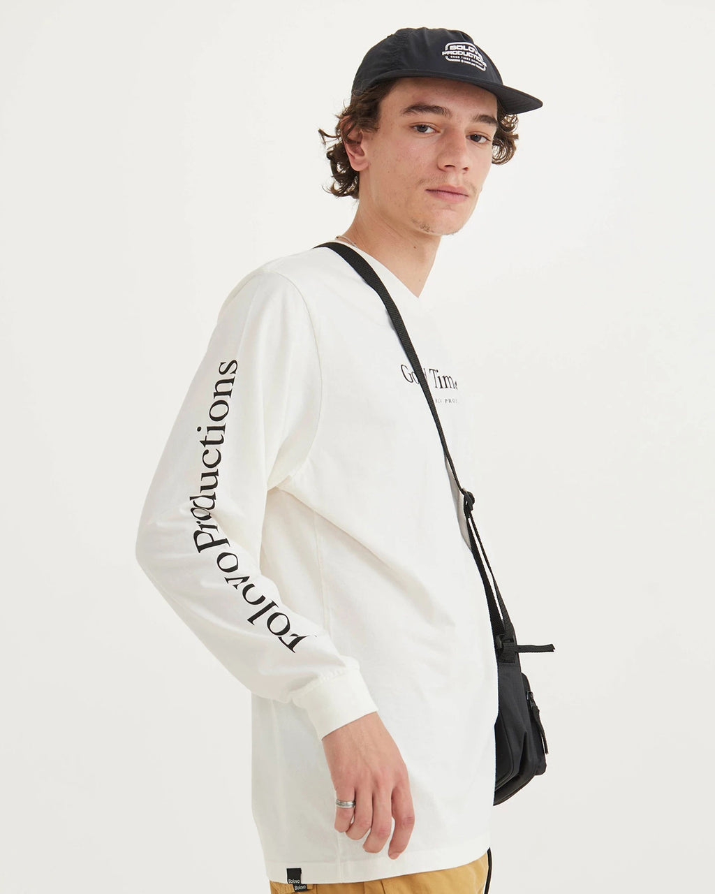 Camiseta BLV Data Manga Longa Off White