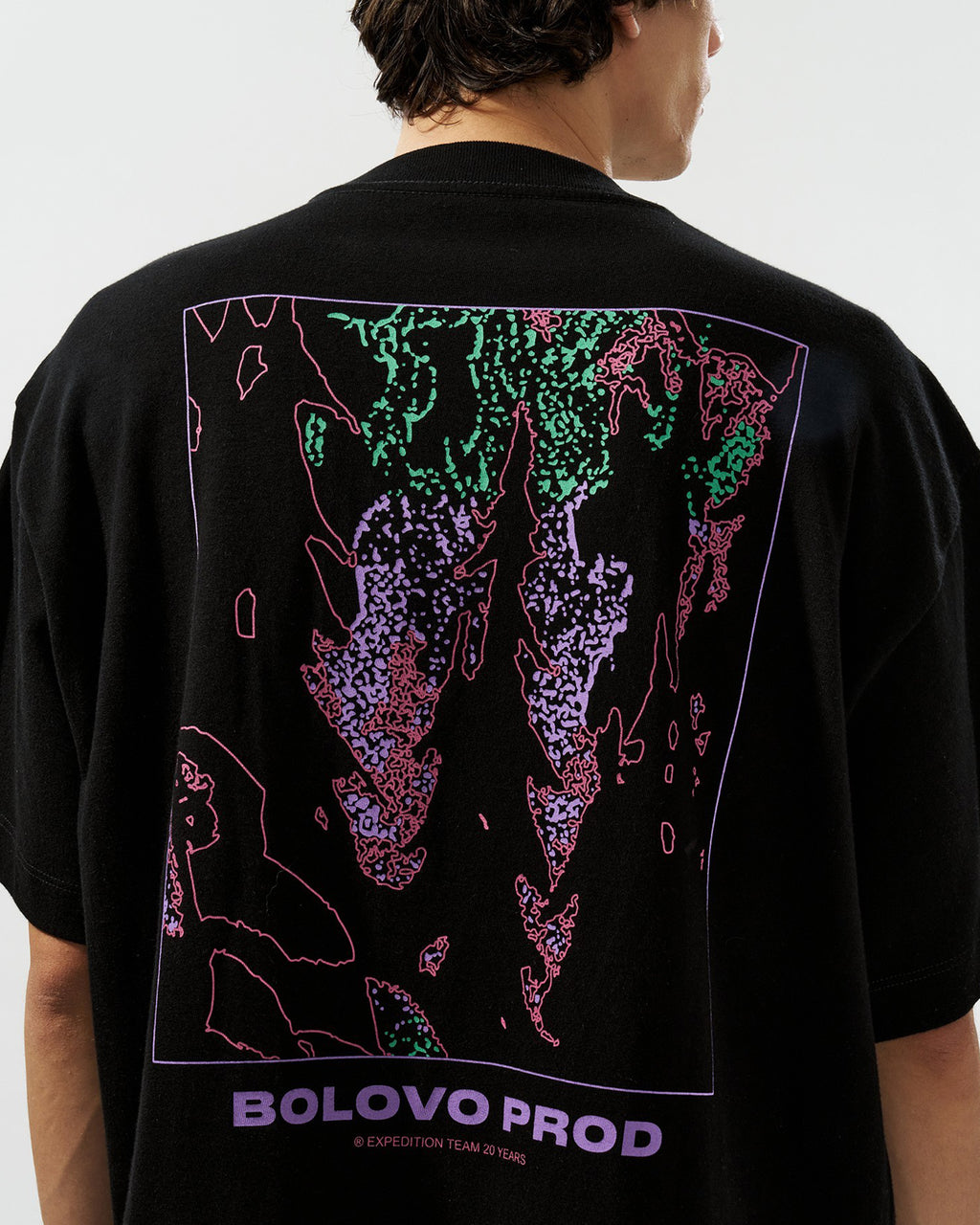 Camiseta Boxy Oversized ColorLine Preta