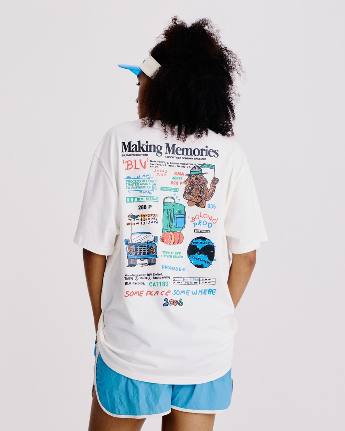 Camiseta Someplace Off White