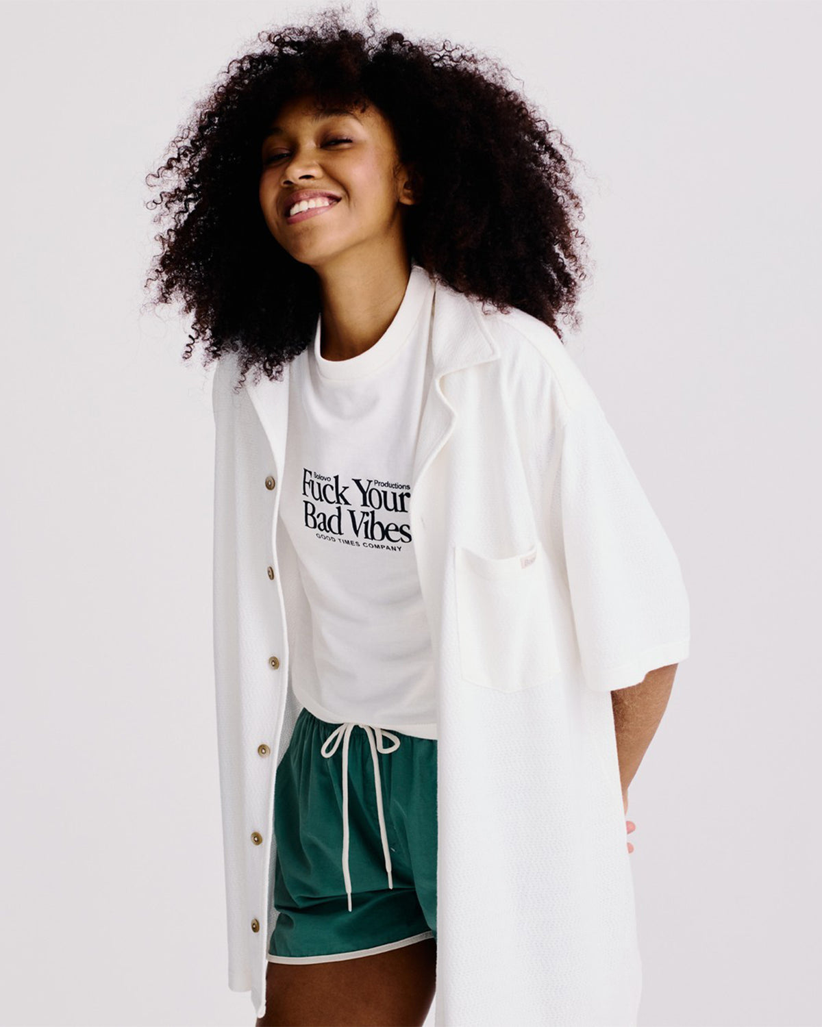 Camisa Social Club Off White