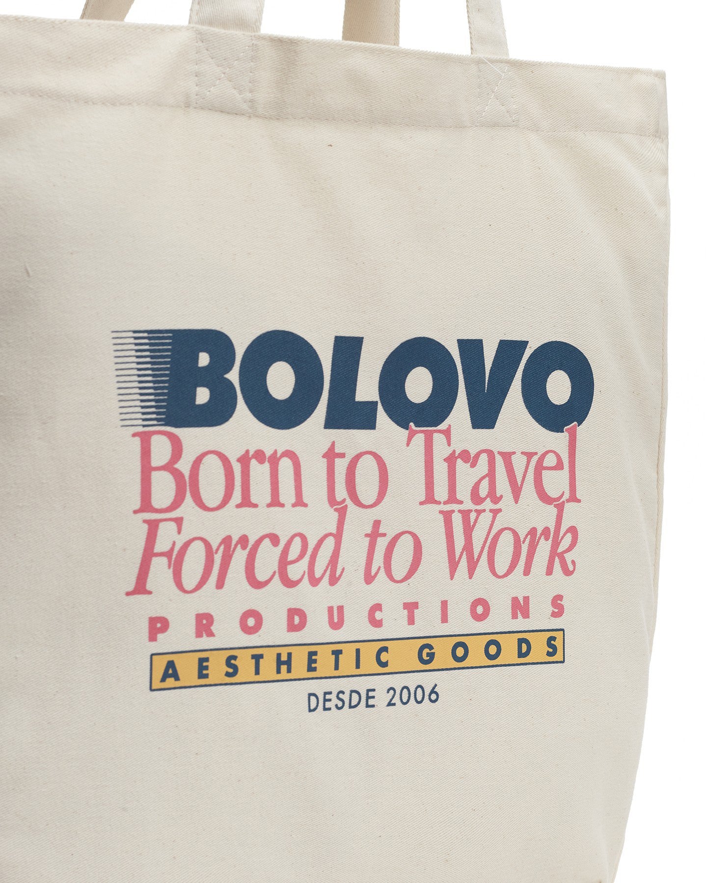 Bolsa Born To Travel Off White