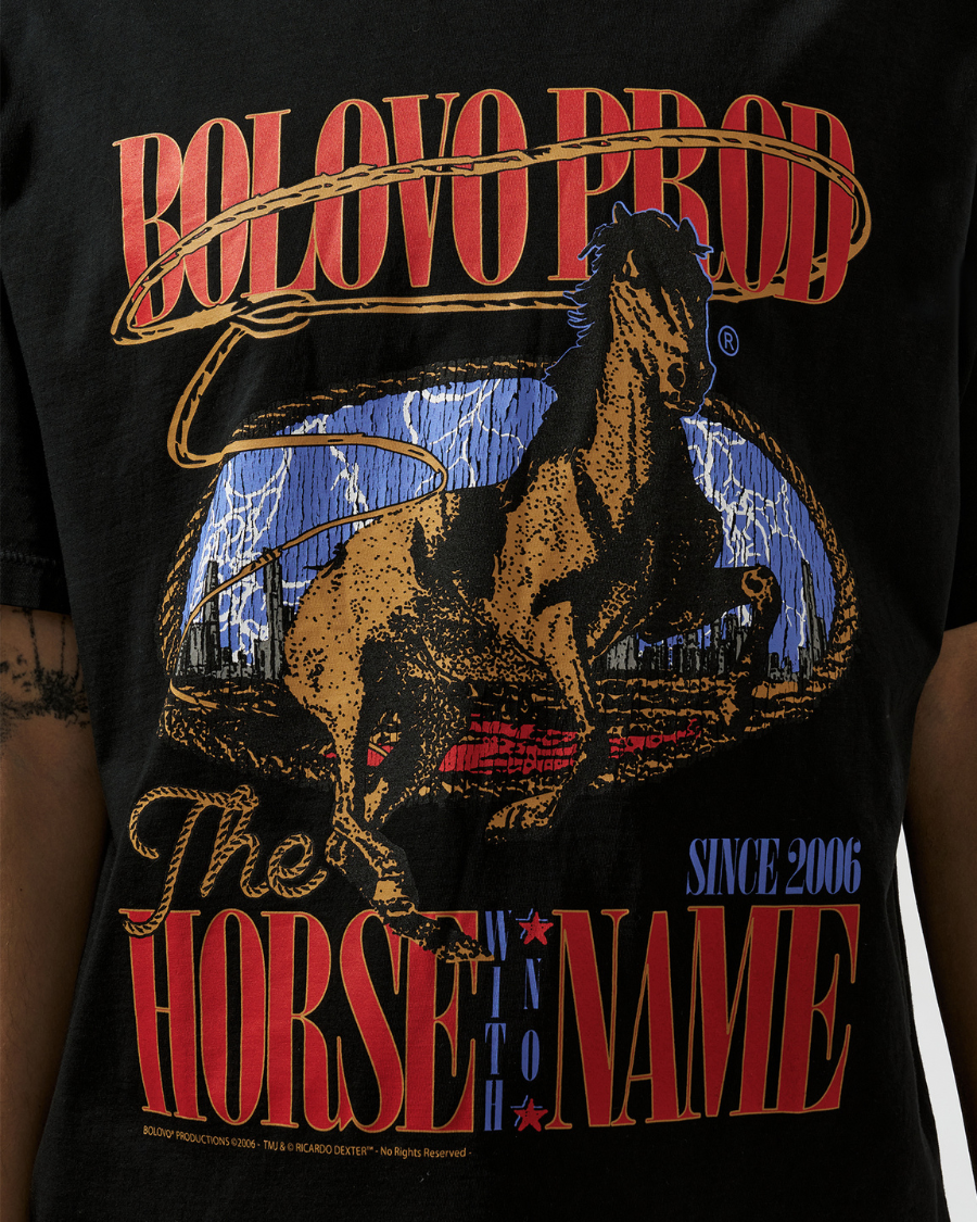 Camiseta City Cowboy Preta by Ricardo Dexter