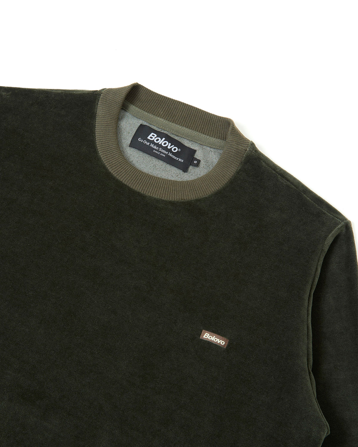 Crewneck Plush Verde Musgo