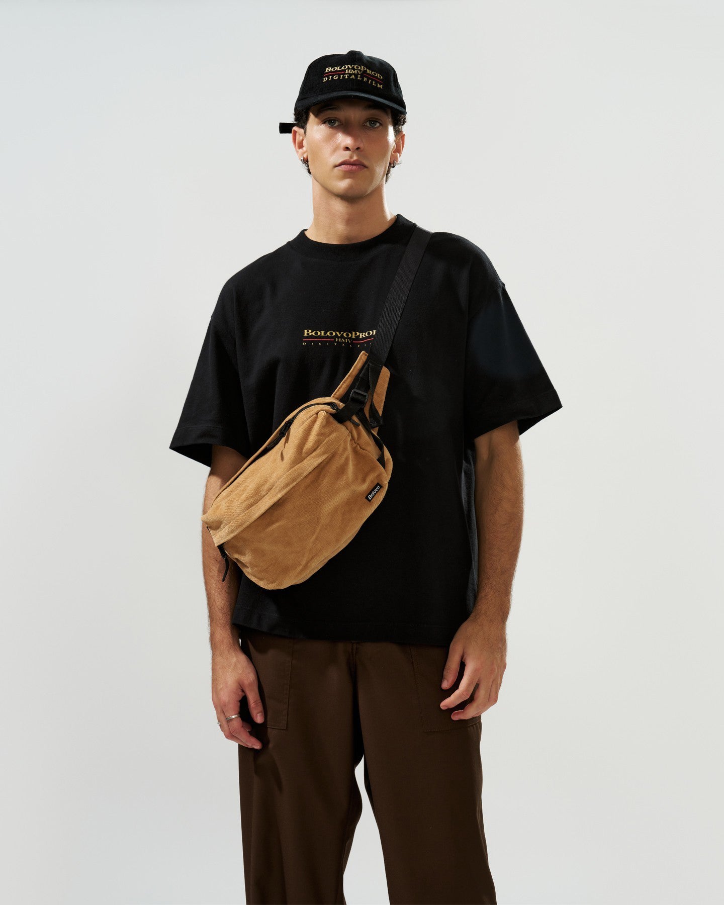 Pochete Velvet Block Cáqui