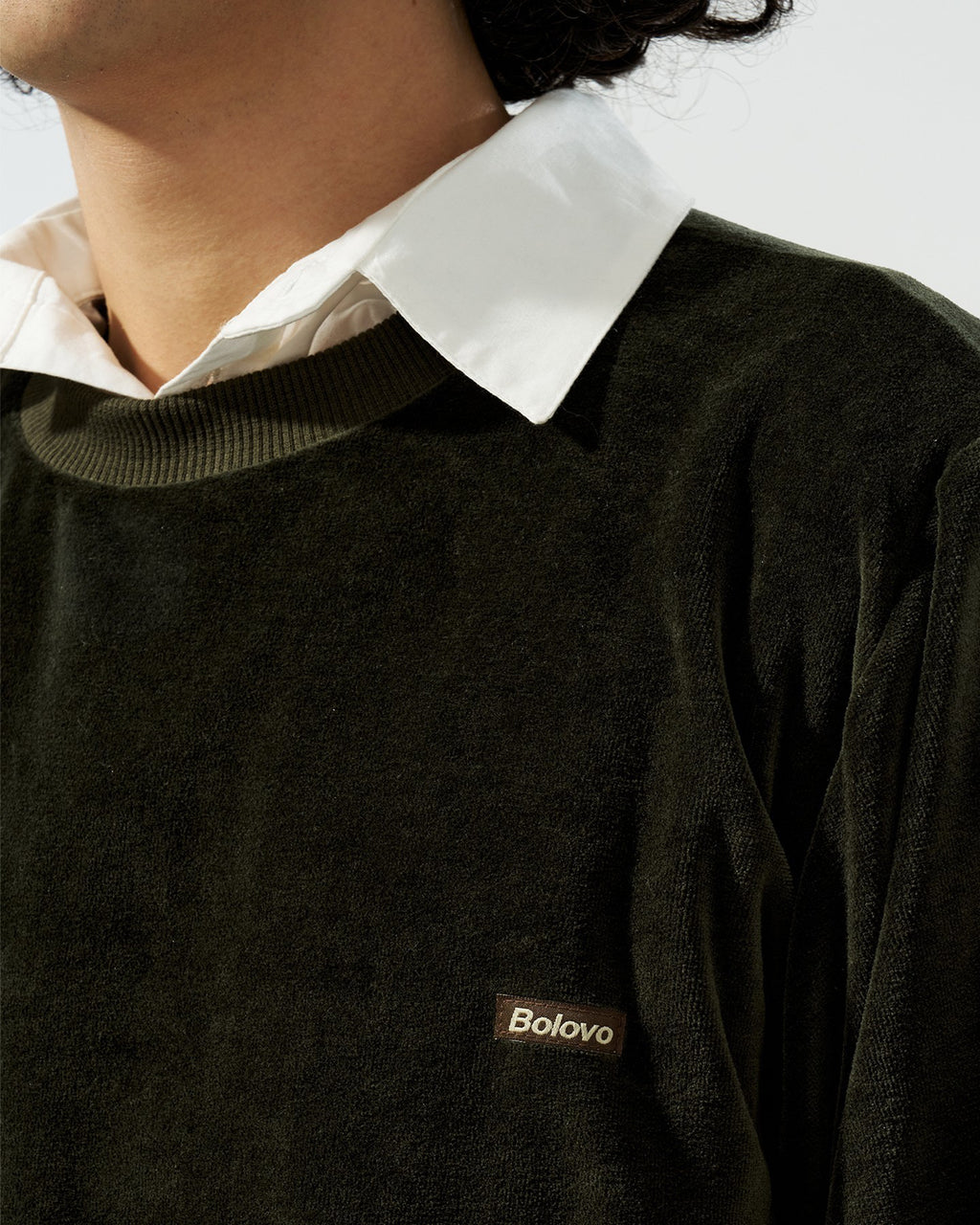 Crewneck Plush Verde Musgo