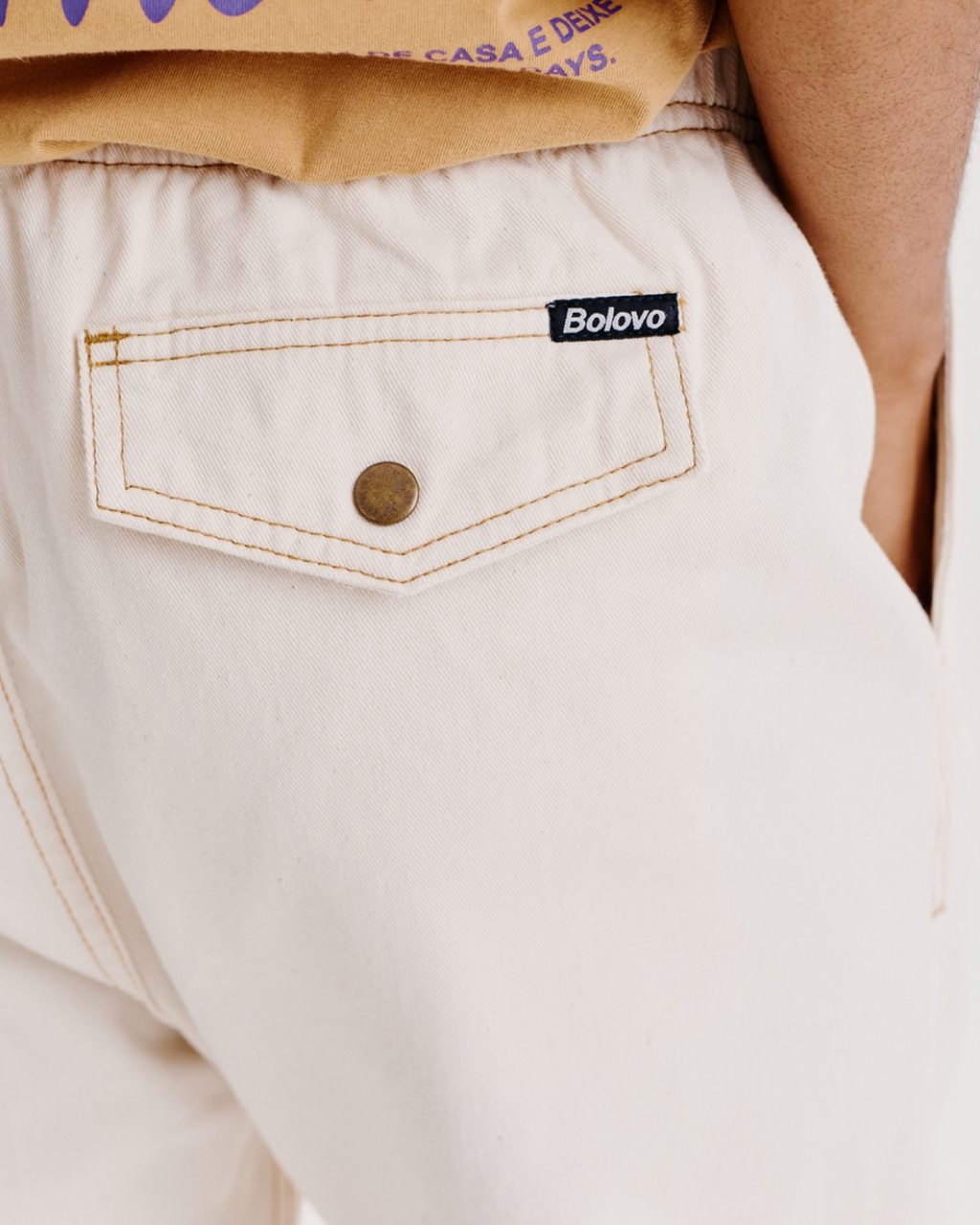 Calça Good Times Cru com Contraste