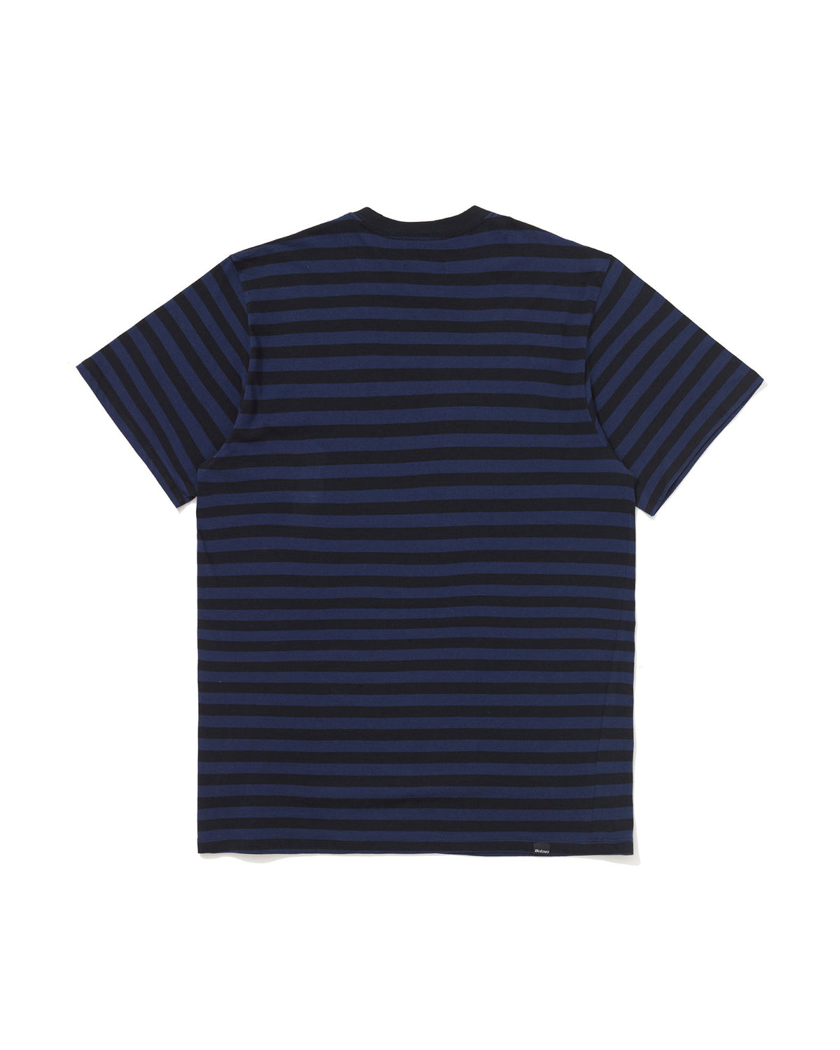 Camiseta Listras Preta e Marin