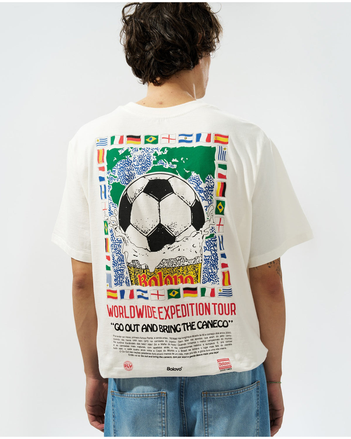 Camiseta Desce Mais Uma Taça Off White