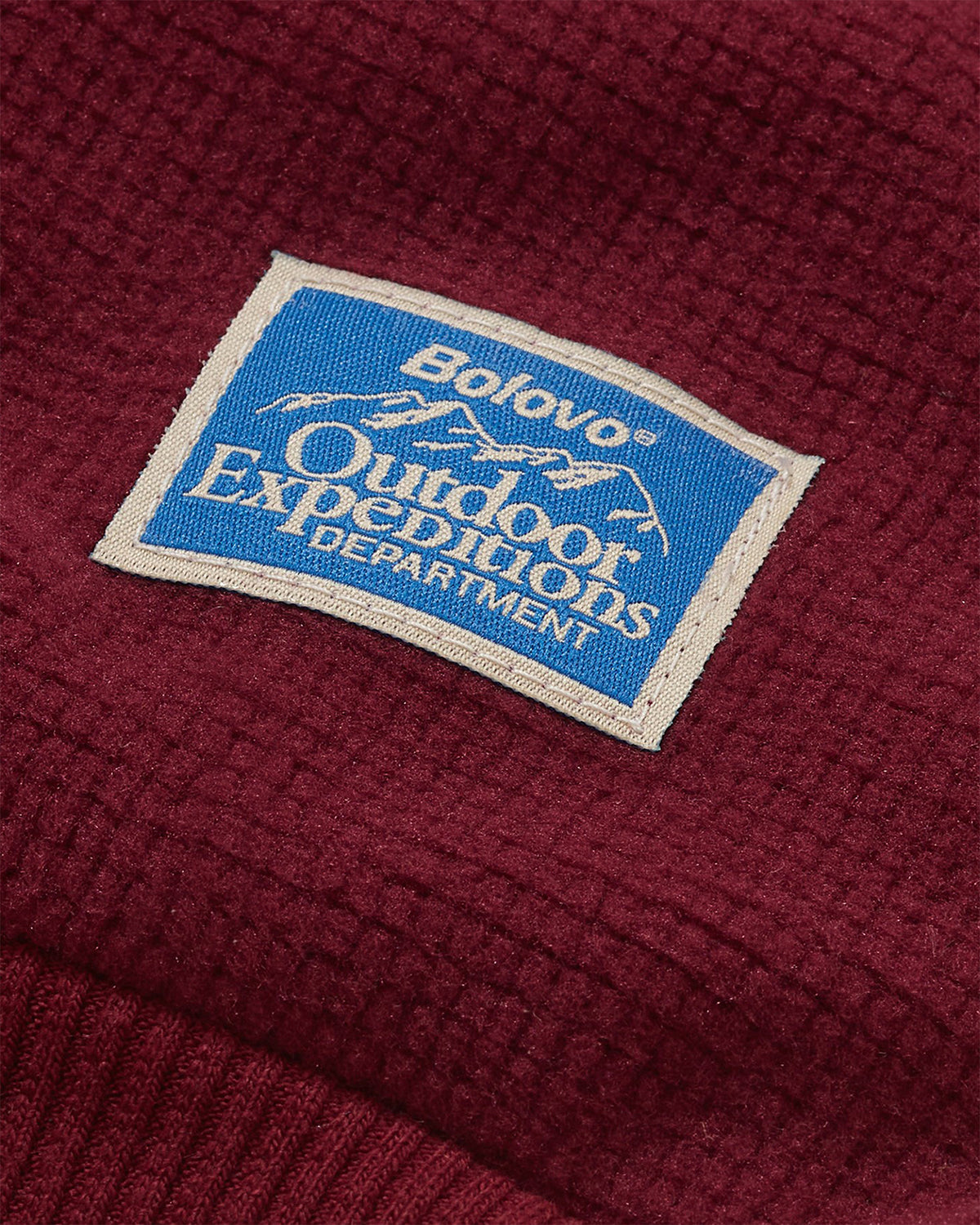 Crewneck Fleece Super Waffle Bordô