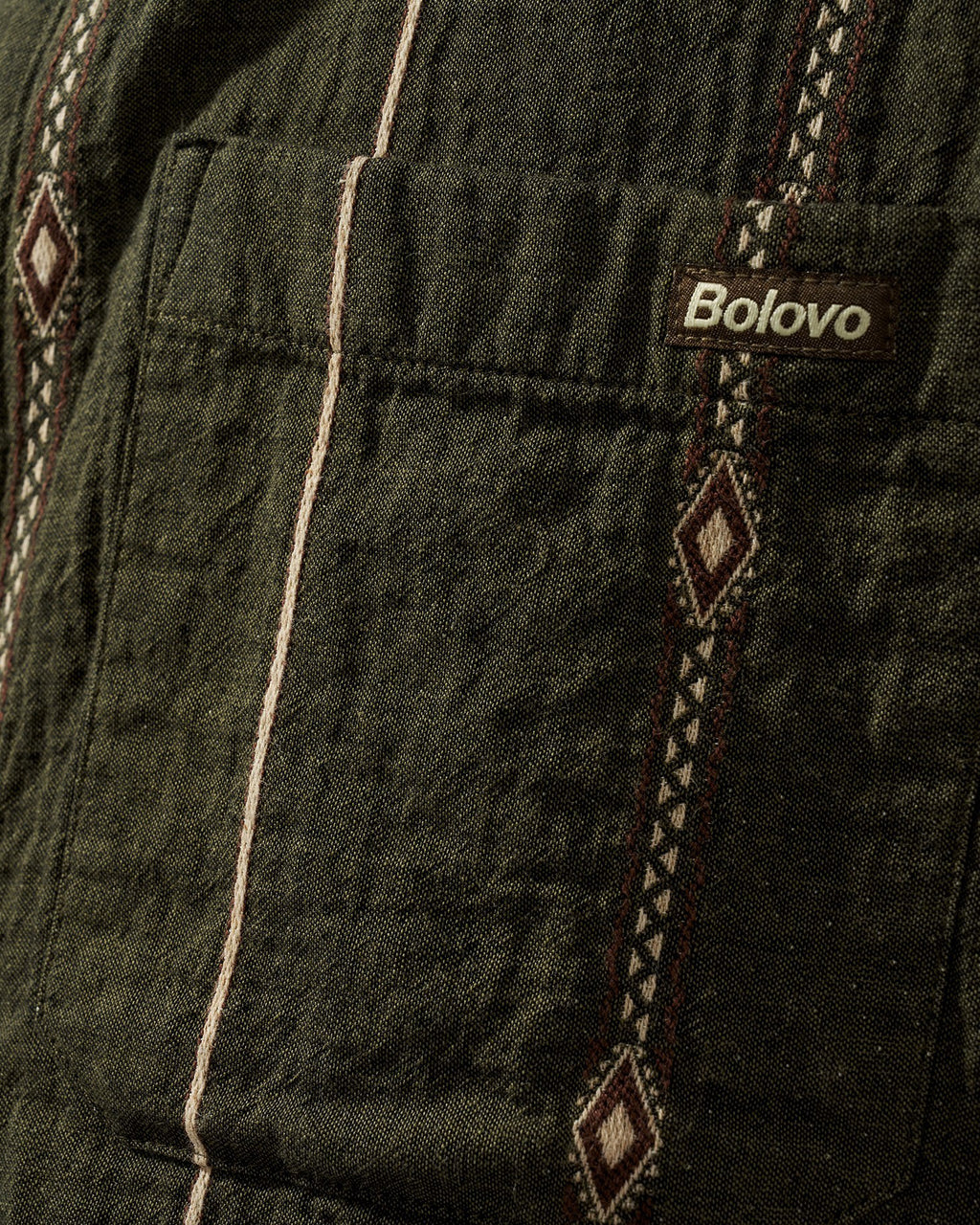 Camisa Manga Longa Overshirt Dusted Memories Verde
