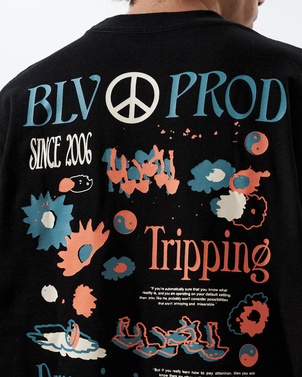 Camiseta Boxy Oversized Dreaming There Preta