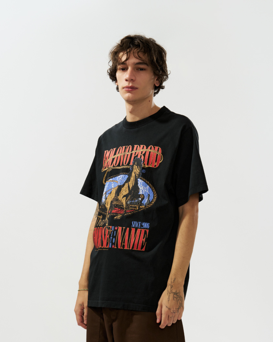 Camiseta City Cowboy Preta by Ricardo Dexter