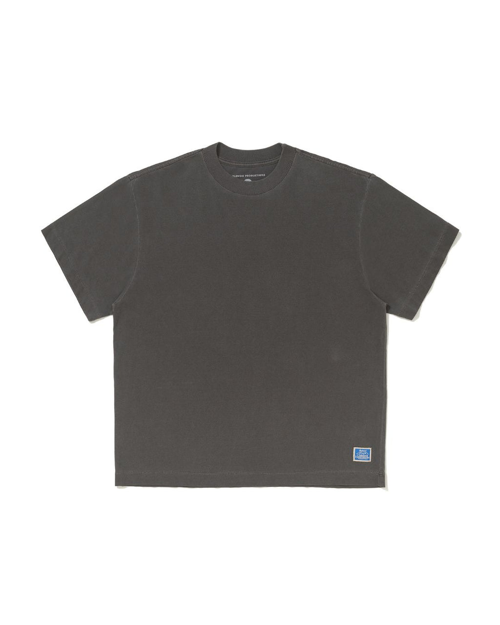 Camiseta Boxy Oversized Basic Cinza Estonado