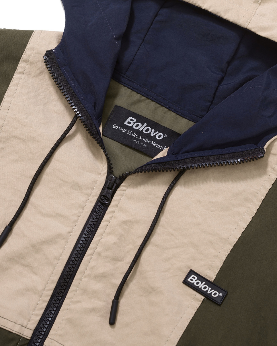 Windbreaker Recortes Funky Azul