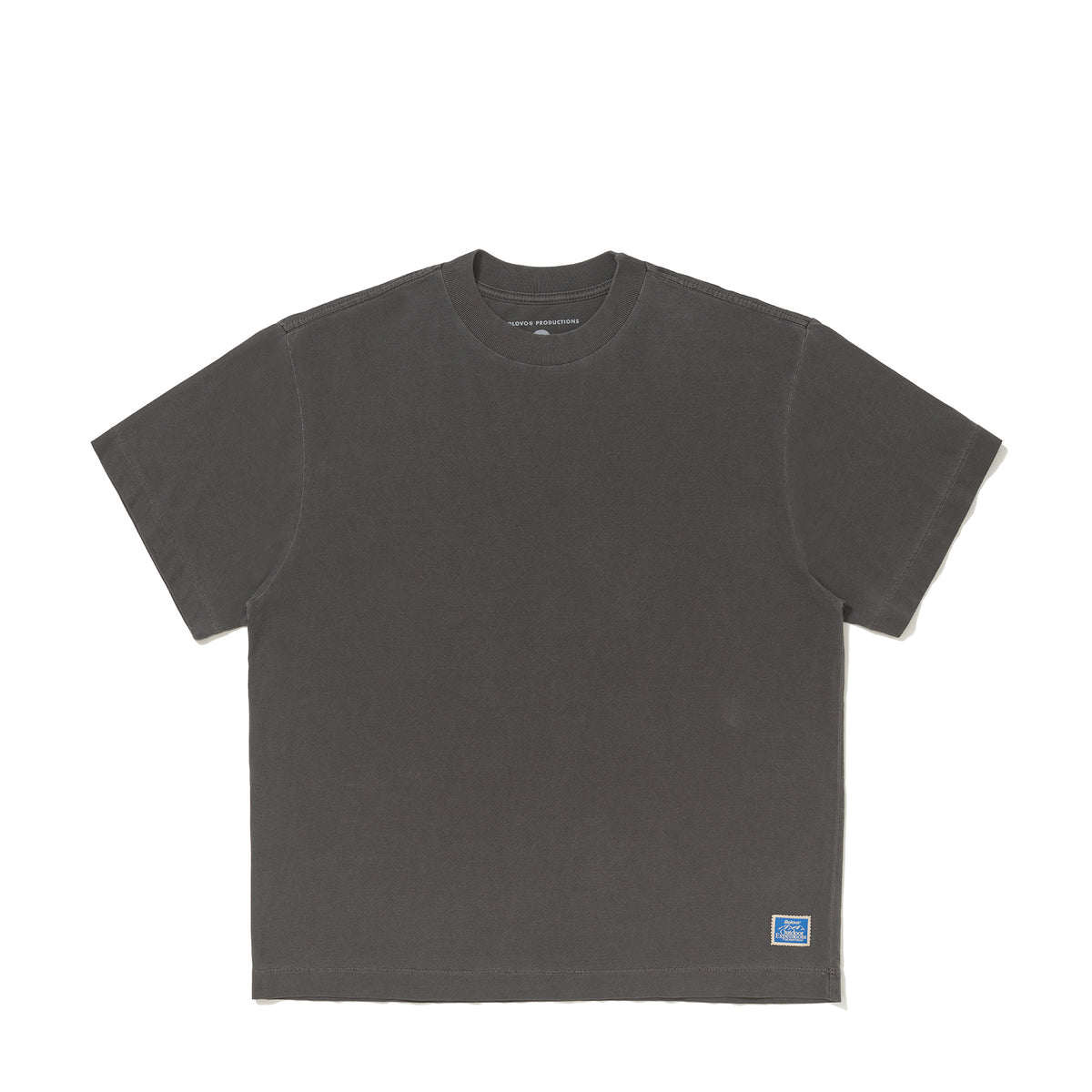 Camiseta Boxy Oversized Basic Cinza Estonado